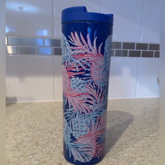 Lilly Pulitzer Stainless Steel Travel Mug with Leak Proof Lid, 18 Ounces, Gypset - Picture 5 of 5